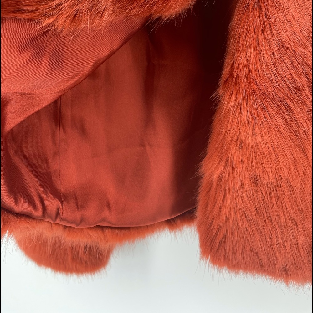 ❌SOLD❌n:PHILANTHROPY Annika Faux Fur Cognac Crop Jacket S - Picture 8 of 8
